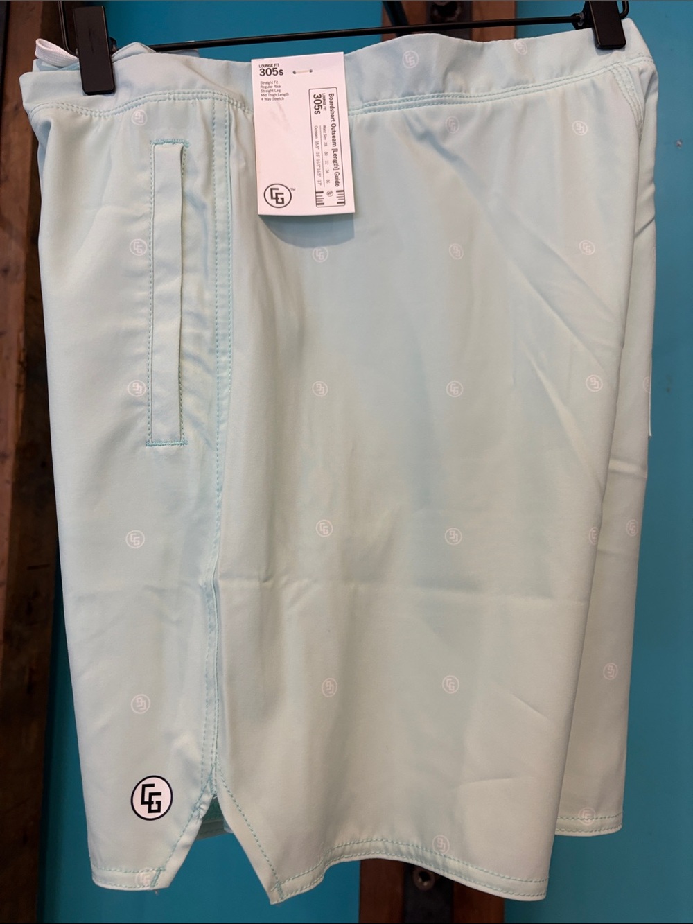 Mint green trunks